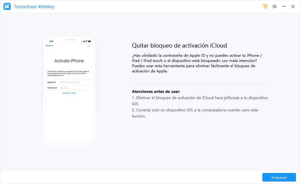 desbloquear iCloud - 4mekey